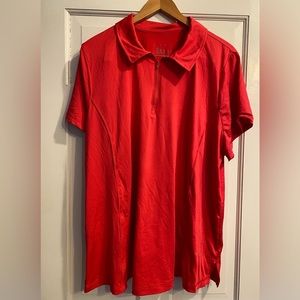 Lane Bryant Livi athletic quarter zip polo, 22/24